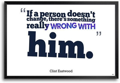 74% OFF on Clint Quote Fp00004592 Framed Photographic Paper 74% OFF on Clint Quote Fp00004592 Framed Photographic Paper