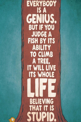 62% OFF on Everybody Is A Genius Poster Photographic Paper