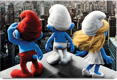 75% OFF on The Smurfs Paper Print