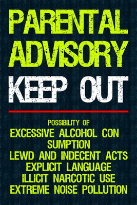 37% OFF on Parental Advisory Paper Print