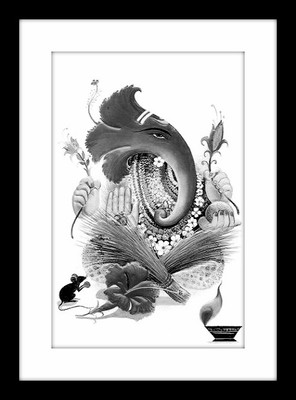 37% OFF on Modern Ganesha Fine Art Print