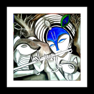 33% OFF on Thousnad Brushes Frameless RD-28: Shri Krishna and Radha 8