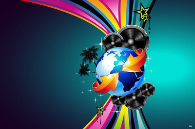 64% OFF on Music Around Globe Photographic Paper