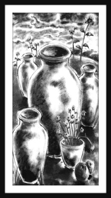 37% OFF on Flower Pot Painting Fine Art Print