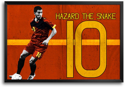 46% OFF on Shopmantra Eden Belgium Football Laminated Frame Poster Paper Print