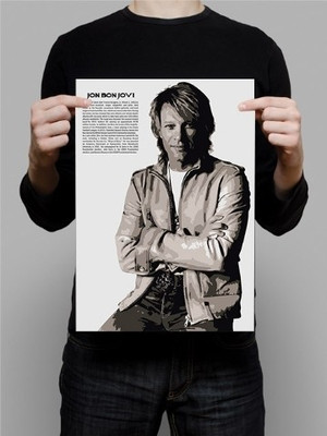 70% OFF on Jon Bon Jovi 3D Poster