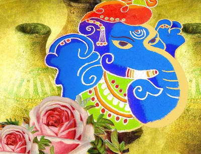 79% OFF on Painting Without Frame - Ganpati Canvas Art