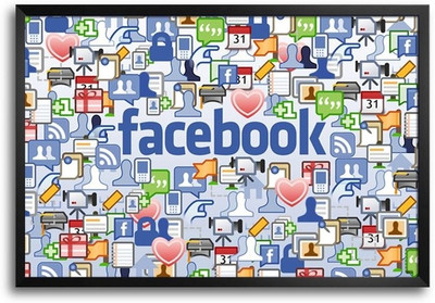 74% OFF on Social Network Fp00004180 Framed Photographic Paper