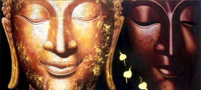 43% OFF on Elite Collection Painting without Frame Buddha (17) (34X22) Canvas Art