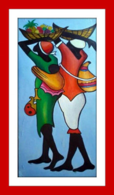 33% OFF on Village Family Painting Fine Art Print