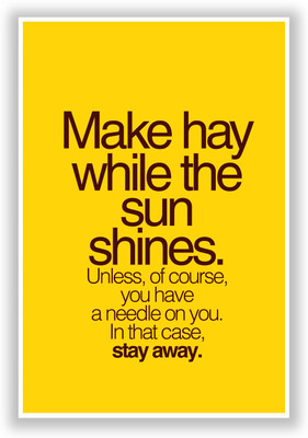 37% OFF on Posterguy Make Haywhere Funny Quote Demotivational Quirky Poster Paper Print 37% OFF on Posterguy Make Haywhere Funny Quote Demotivational Quirky Poster Paper Print