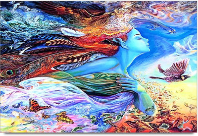 53% OFF on Modern Woman Abstract Artwork Laminated Poster Paper Print