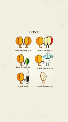 66% OFF on Urbanhomz Love Side Effects Poster Paper Print