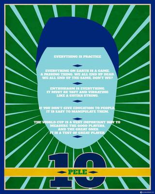 Pele Quotes Paper Print