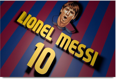 34% OFF on Lionel Messi 10 Paper Print