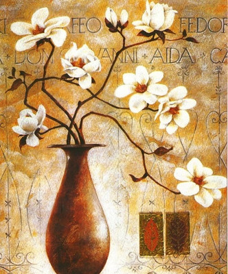 77% OFF on Painting Without Frame - White Small Fower Canvas Art