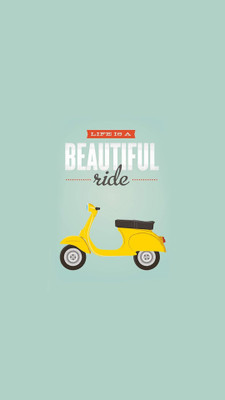 16% OFF on Urbanhomz Life is a Beautiful Ride Poster Paper Print