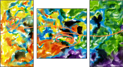 50% OFF on Pixtopper Triptych 87 Canvas Art