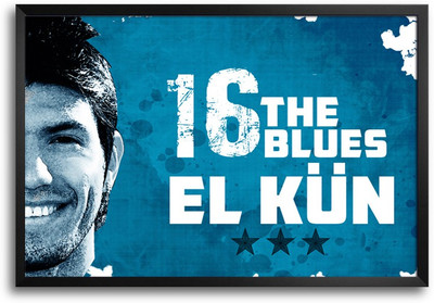 46% OFF on Shopmantra Sergio Aguero Footballer Laminated Frame Poster Paper Print