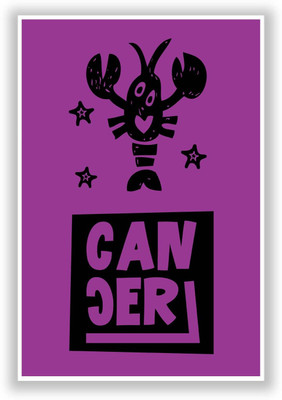 37% OFF on Cancer Purple | Zodiac Sign Gifts For Friends & Family Paper Print