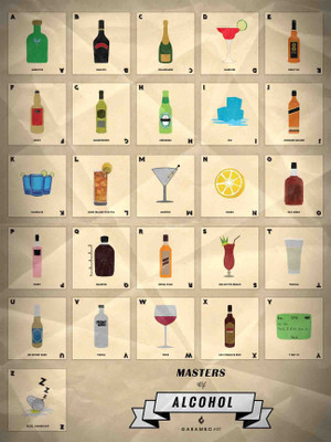 Masters of Alcohol Paper Print Masters of Alcohol Paper Print