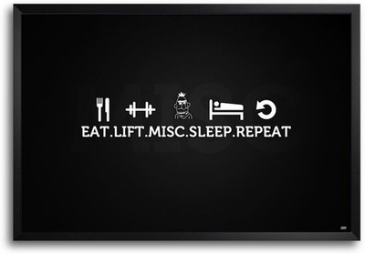 53% OFF on Eat Lift Misc Sleep Repeat Fp00003661 Framed Photographic Paper 53% OFF on Eat Lift Misc Sleep Repeat Fp00003661 Framed Photographic Paper