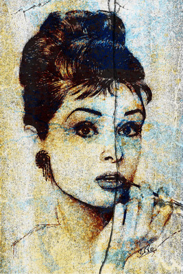 37% OFF on Audrey Hepburn Paper Print