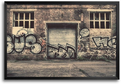 74% OFF on Graffiti Street Wall Fp00004413 Framed Photographic Paper