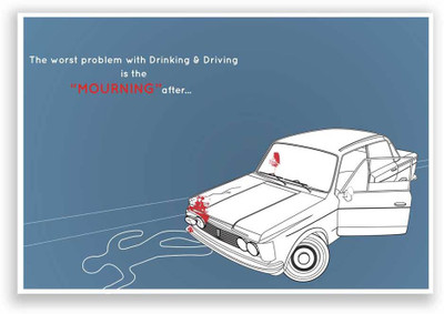 27% OFF on PosterGuy Drink and Drive Poster Paper Print