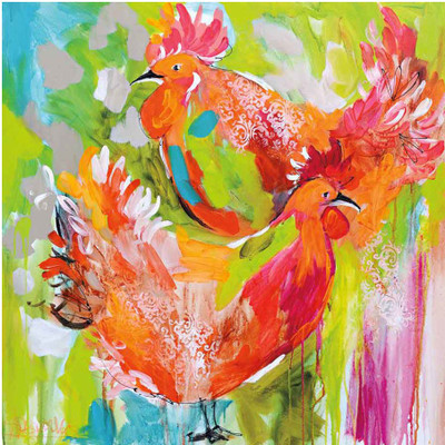 Montage - You Ruffle My Feathers Fine Art Print