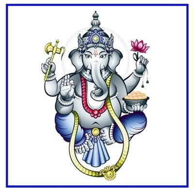 14% OFF on Canvas Art Gallery - 81-A Ganesha with Lakering Print Fine Art Print