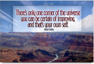 53% OFF on There's Only One Corner of the Universe by Huxley Laminated Poster Paper Print