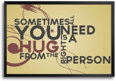 74% OFF on Need A Hug Fp00004644 Framed Photographic Paper