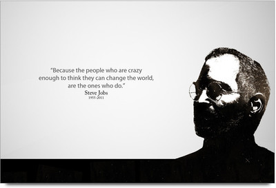 62% OFF on Quote & Motivational Ssteve Jobs Paper Print