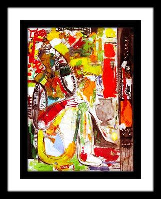 33% OFF on Lady Relaxing Fine Art Print