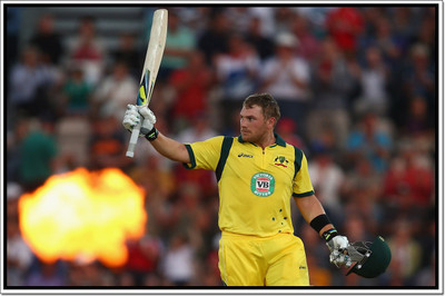 66% OFF on Aaron Finch Poster Paper Print