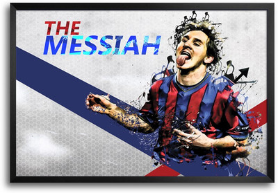 46% OFF on Shopmantra The Messiah Argentina Football Laminated Frame Poster Paper Print