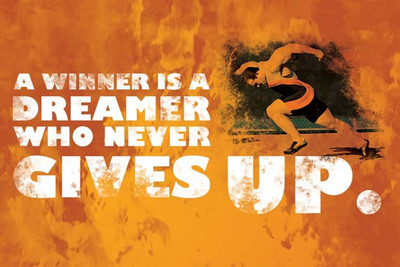 62% OFF on StyBuzz never gives up quote poster Photographic Paper