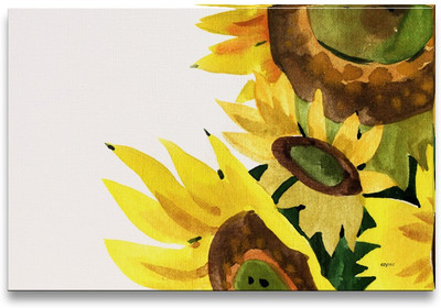 43% OFF on Beautiful Sunflower Canvas Art