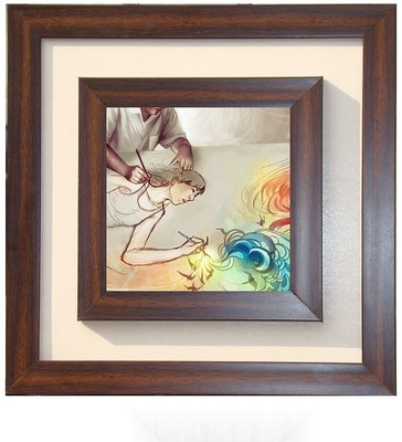 29% OFF on Lila Painting DVL- S-1048 With Wooden Frame Canvas Art