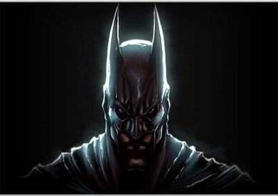 75% OFF on Batman Face GesturePoster (18 x 12 Inches) by Shopkeeda Paper Print