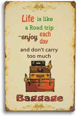 80% OFF on Travel Quote Metal Plate Fine Art Print 80% OFF on Travel Quote Metal Plate Fine Art Print