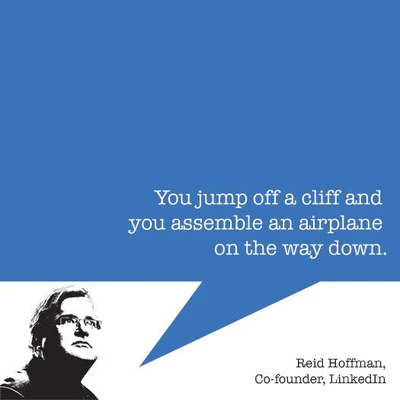 Reid Hoffman - Startup Quotes - Fine Paper Print