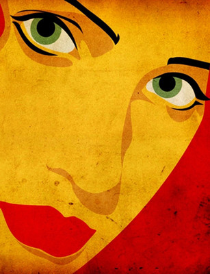 70% OFF on Canvas Painting Without Frame -Lady Canvas Art