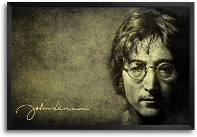 46% OFF on ShopMantra John Lennon the Beatles Laminated Frame Poster Paper Print
