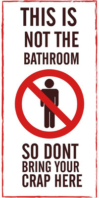 8% OFF on Don’t bring your crap here Paper Print