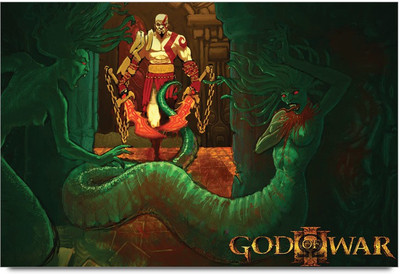 53% OFF on God Of War Designer Artwork Laminated Poster Paper Print