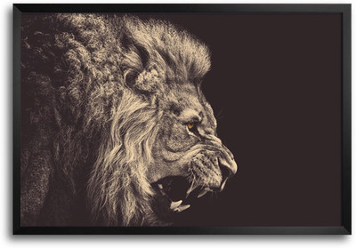 46% OFF on Roaring Lion Laminated Framed Paper Print 46% OFF on Roaring Lion Laminated Framed Paper Print