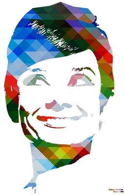 35% OFF on Audrey Hepburn CloseUp Pattern Photographic Paper