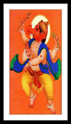 37% OFF on Dancing Ganesha Fine Art Print